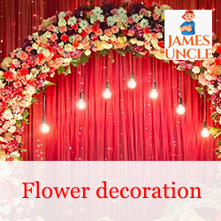 Flower decoration Mr. Tokon Naskar in Ganganagar